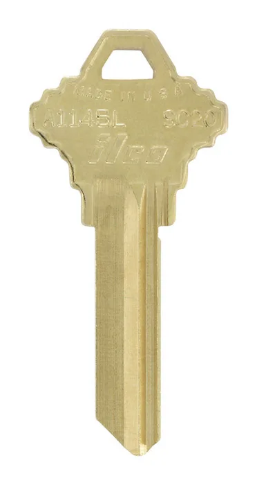 HILLMAN SC20 House/Office Universal Key Blank Single Gold (Pack of 10)