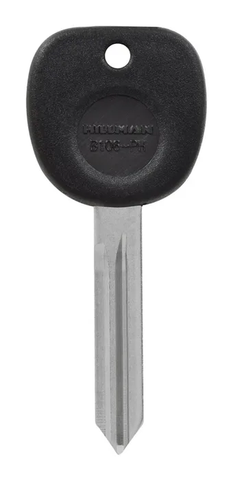 HILLMAN Traditional Key Automotive Key Blank Double For GM Black/Silver (Pack of 5)