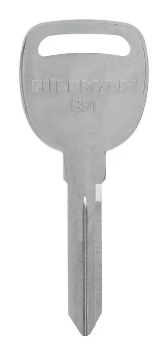 HILLMAN Traditional Key Automotive Key Blank Double For GM Silver (Pack of 10)