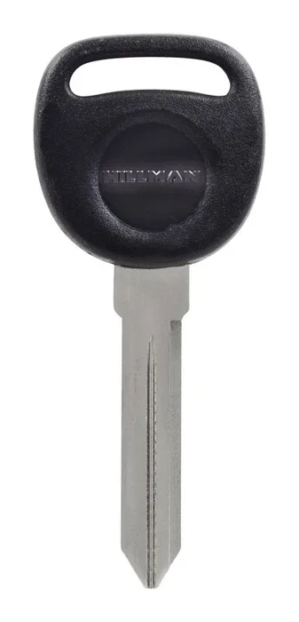 HILLMAN Traditional Key Automotive Key Blank Double For GM Black/Silver (Pack of 5)