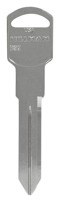 HILLMAN Traditional Key Automotive Key Blank Double For GM Silver (Pack of 10)