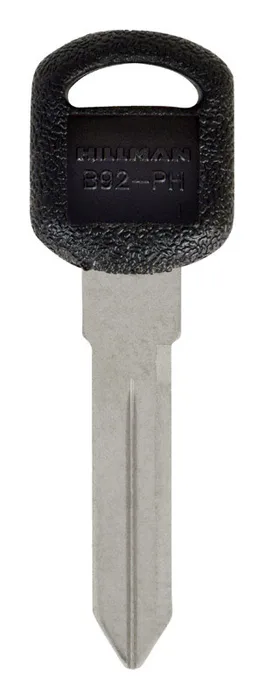 HILLMAN Traditional Key Automotive Key Blank Double For GM Black/Silver (Pack of 5)