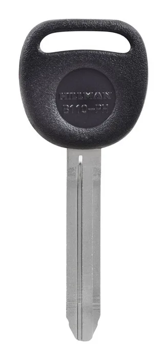 HILLMAN Traditional Key Automotive Key Blank Double For GM Black/Silver (Pack of 5)