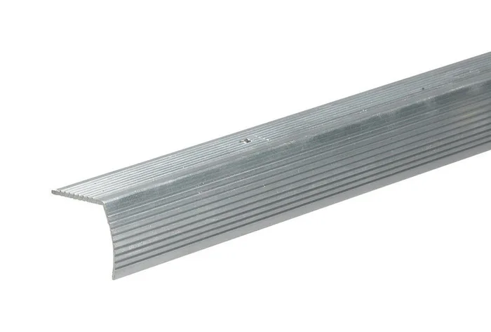 Frost King 1.12 in. W X 72 in. L Satin Silver Aluminum Stair Edging (Pack of 12)