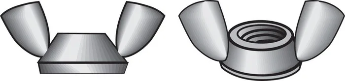 Hillman 10-24 in. Cold Forged Stainless Steel USS Wing Nut 100 pk
