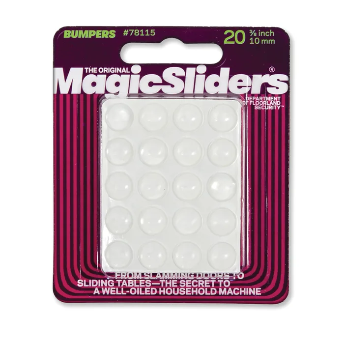 Magic Sliders Vinyl Self Adhesive Bumper Pads Clear Round 3/8 in. W X 3/8 in. L 20 pk (Pack of 6)