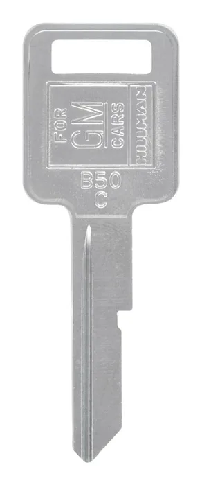 HILLMAN Traditional Key Automotive Key Blank Single For GM Silver (Pack of 10)