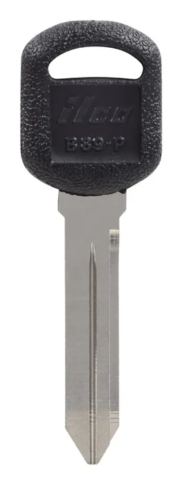 HILLMAN Traditional Key Automotive Key Blank Double For GM Black/Silver (Pack of 5)