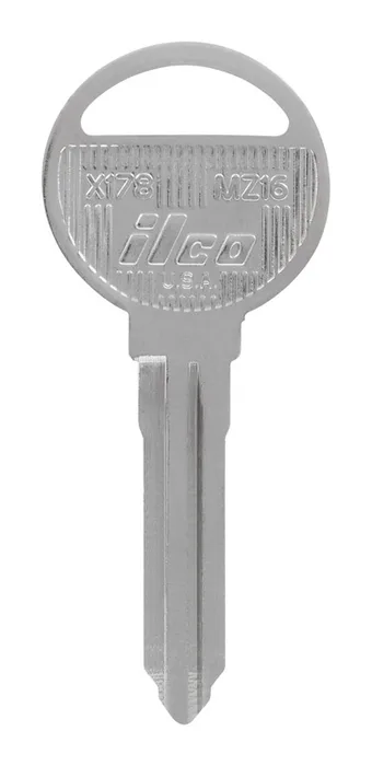 HILLMAN Traditional Key Automotive Key Blank Double For Ford Silver (Pack of 10)
