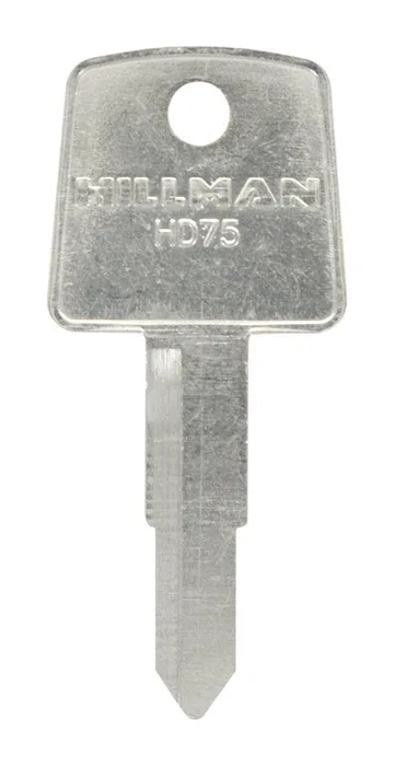 HILLMAN Traditional Key Automotive Key Blank Double For Honda Black/Silver (Pack of 10)