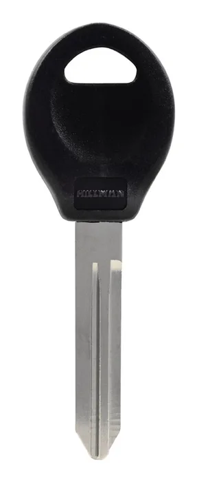 HILLMAN Traditional Key Automotive Key Blank Double For Nissan Black/Silver (Pack of 5)