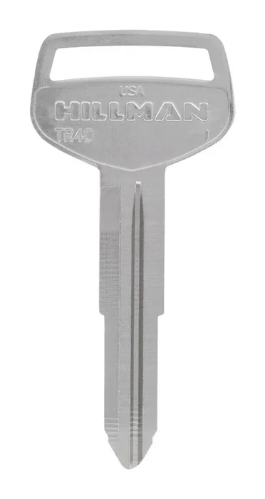 HILLMAN Traditional Key Automotive Key Blank Double For Toyota Silver (Pack of 10)
