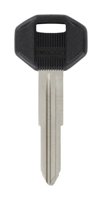 HILLMAN Traditional Key Automotive Key Blank Double For Mitsubishi Black/Silver (Pack of 5)