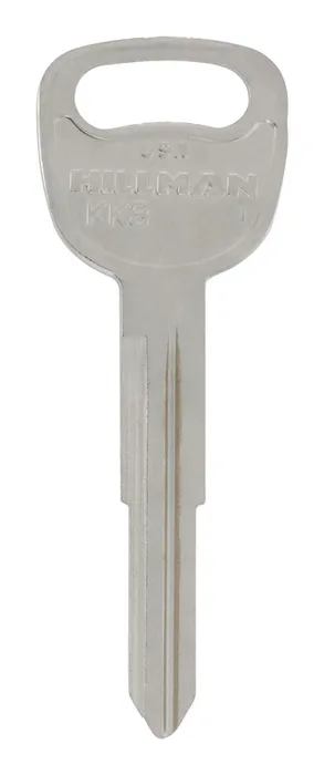 HILLMAN Traditional Key Automotive Key Blank Double For Kia Black/Silver (Pack of 10)