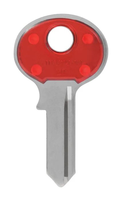 HILLMAN ColorPlus Padlock Key Blank Single Red (Pack of 5)
