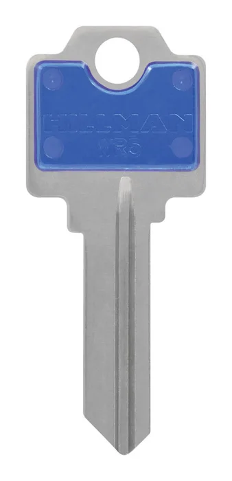HILLMAN ColorPlus House/Office Key Blank Single Blue (Pack of 5)