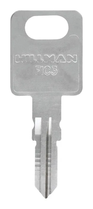 HILLMAN Traditional Key Automotive Key Blank Double For FIC3 Silver (Pack of 10)