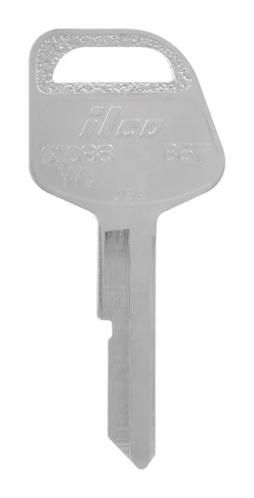 HILLMAN Traditional Key Automotive Key Blank Single For GM Silver (Pack of 10)