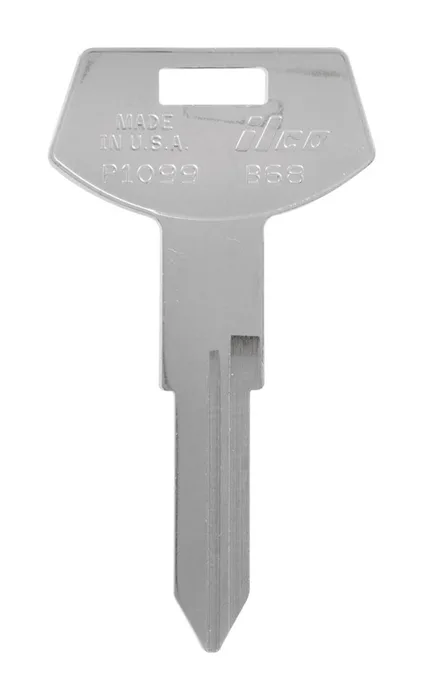 HILLMAN Traditional Key Automotive Key Blank Double For GM Silver (Pack of 10)