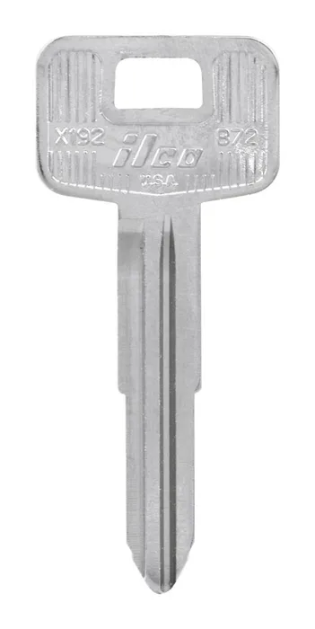 HILLMAN Traditional Key Automotive Key Blank Double For GM Silver (Pack of 10)