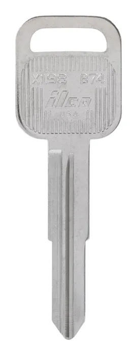 HILLMAN Traditional Key Automotive Key Blank Double For Isuzu Silver (Pack of 10)