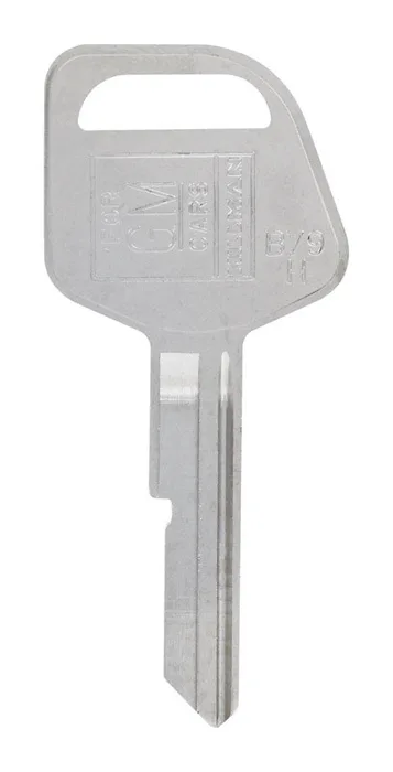 HILLMAN Traditional Key Automotive Key Blank Single For GM Silver (Pack of 10)
