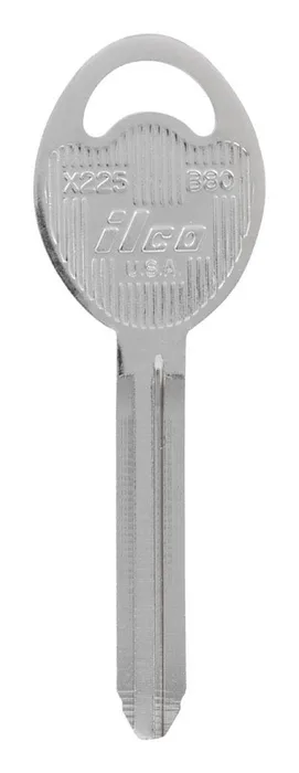 HILLMAN Traditional Key Automotive Key Blank Double For GM Silver (Pack of 10)