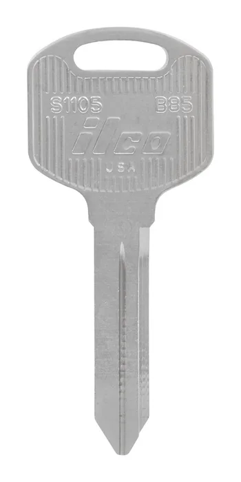 HILLMAN Traditional Key Automotive Key Blank Double For GM Silver (Pack of 10)