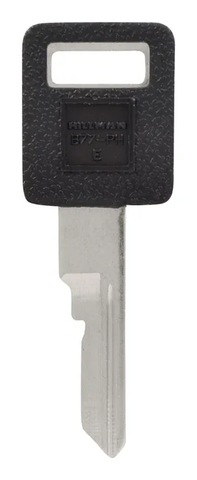 HILLMAN Traditional Key Automotive Key Blank Single For GM Black/Silver (Pack of 5)