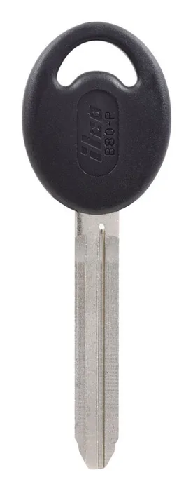 HILLMAN Traditional Key Automotive Key Blank Double For GM Black/Silver (Pack of 5)