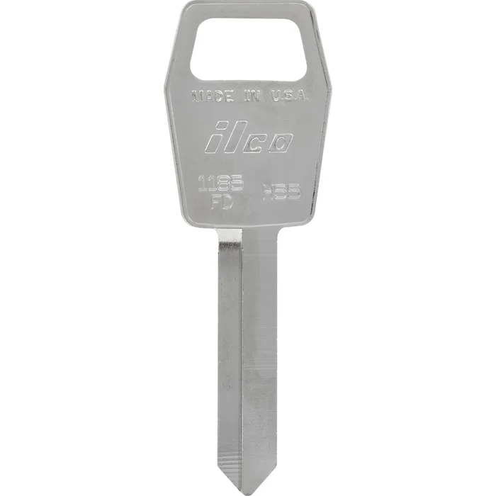 HILLMAN Traditional Key Automotive Key Blank Double For Ford Silver (Pack of 10)