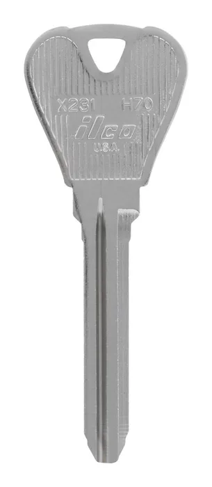 HILLMAN Traditional Key Automotive Key Blank Double For Ford Silver (Pack of 10)