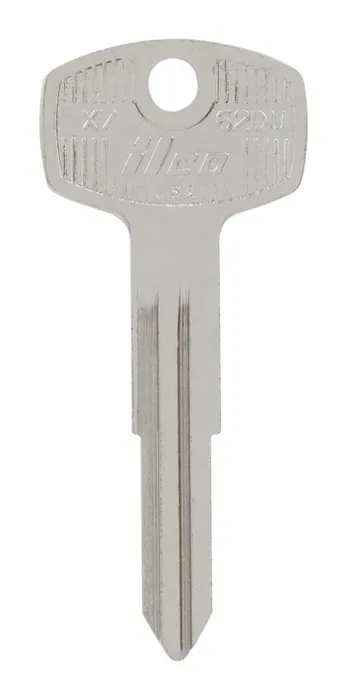 HILLMAN Traditional Key Automotive Key Blank Double For Nissan Silver (Pack of 10)