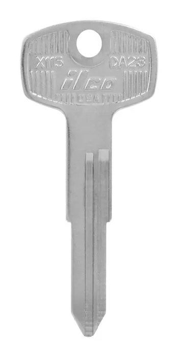HILLMAN Traditional Key Automotive Key Blank Double For Nissan Silver (Pack of 10)