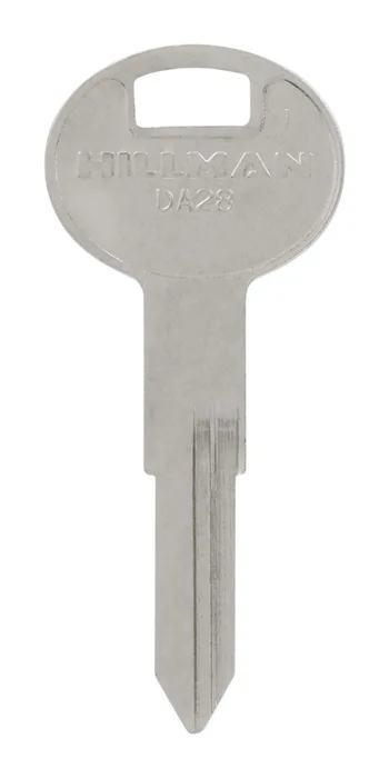 HILLMAN Traditional Key Automotive Key Blank Double For Nissan Silver (Pack of 10)