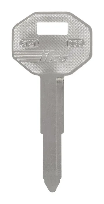 HILLMAN Traditional Key Automotive Key Blank Double For Mitsubishi Silver (Pack of 10)