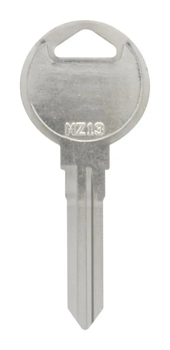 HILLMAN Traditional Key Automotive Key Blank Double For Mazda Silver (Pack of 10)