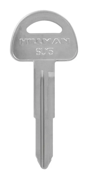 HILLMAN Traditional Key Automotive Key Blank Double For Suzuki Silver (Pack of 10)