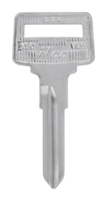 HILLMAN Traditional Key Automotive Key Blank Double For Volvo Silver (Pack of 10)