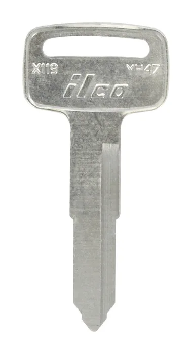 HILLMAN Traditional Key Automotive Key Blank Double For Yamaha Silver (Pack of 10)