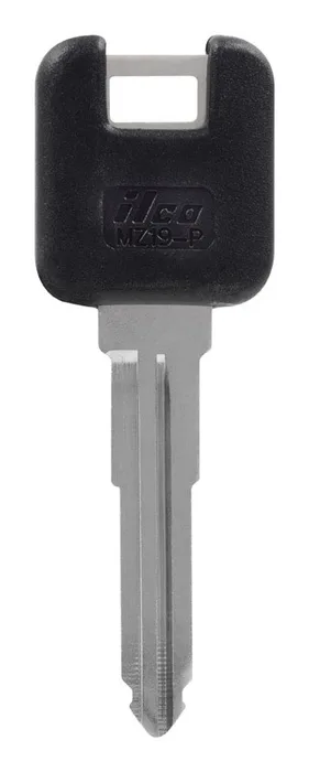 HILLMAN Traditional Key Automotive Key Blank Double For Mazda Black/Silver (Pack of 5)