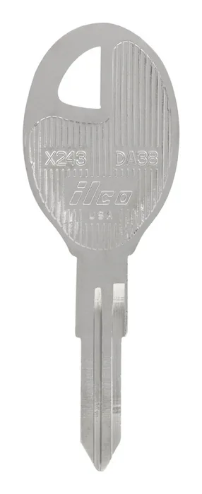 HILLMAN Traditional Key Automotive Key Blank Double For Nissan Silver (Pack of 10)