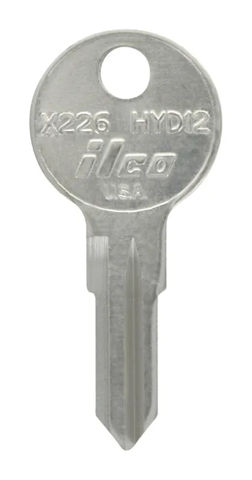 HILLMAN Traditional Key House/Office Universal Key Blank Double Silver (Pack of 10)