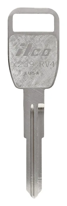HILLMAN Traditional Key Automotive Key Blank Double For Land Rover Silver (Pack of 10)