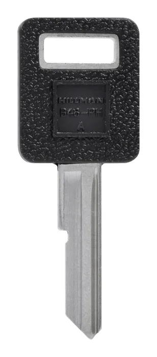 HILLMAN Traditional Key Automotive Key Blank Single For GM Black/Silver (Pack of 5)