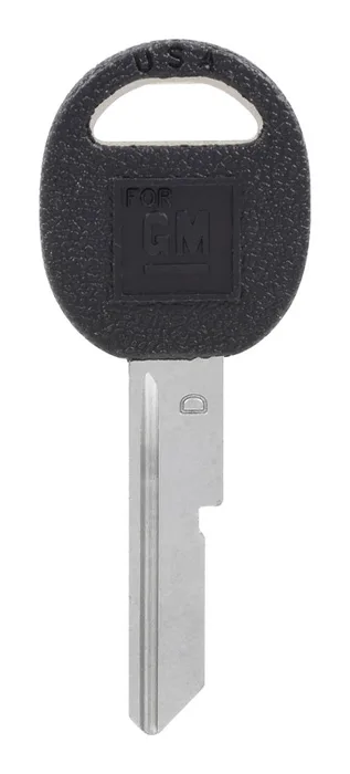 HILLMAN Traditional Key Automotive Key Blank Single For GM Black/Silver (Pack of 5)