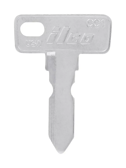 HILLMAN Club Golf Cart House/Office Universal Key Blank CC-1 Double Silver (Pack of 10)