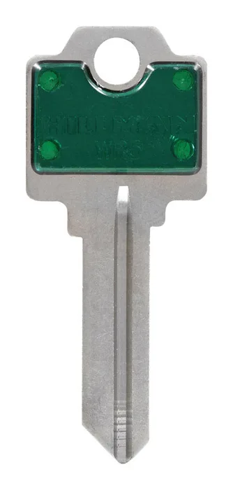 HILLMAN ColorPlus Traditional Key House/Office Key Blank Single Green (Pack of 5)