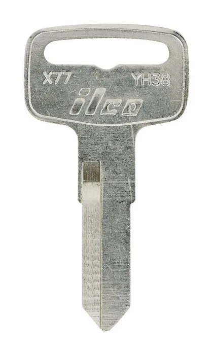 HILLMAN Traditional Key Motorcyle Universal Key Blank Double (Pack of 10)