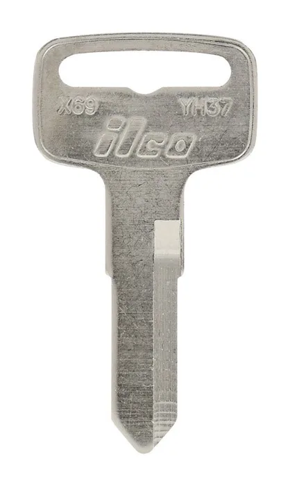 HILLMAN Traditional Key Motorcyle Universal Key Blank Double (Pack of 10)